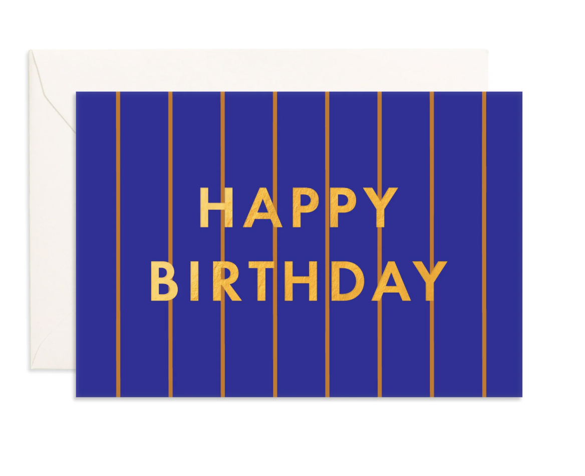 Mini Card - Happy Birthday Blue