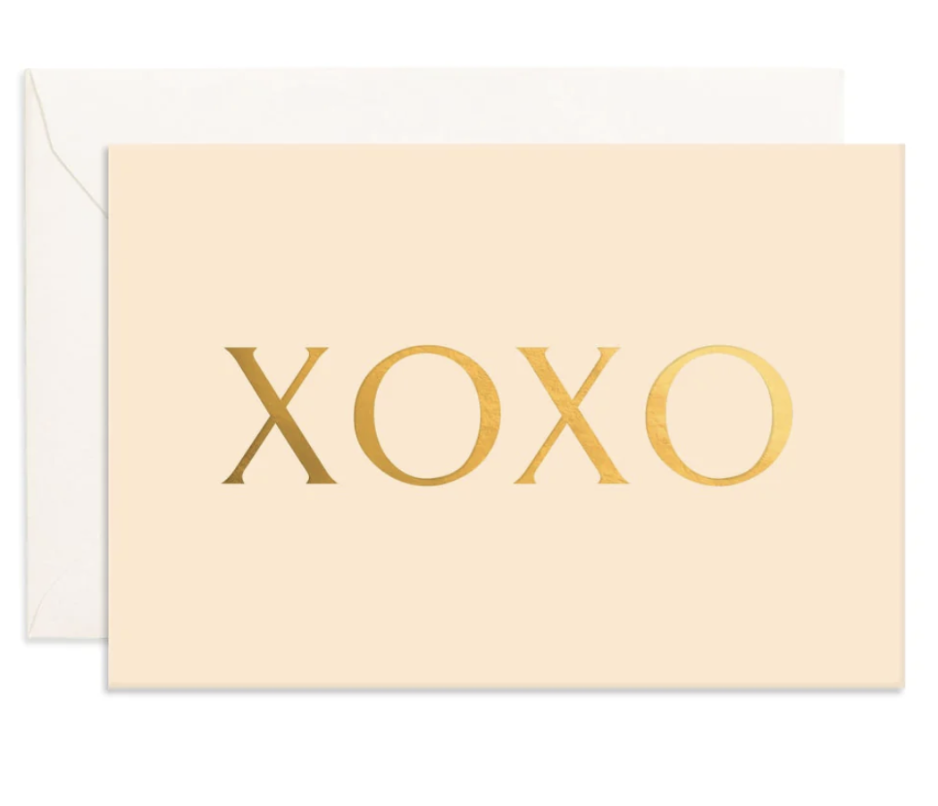 Mini Card - XOXO - Blush