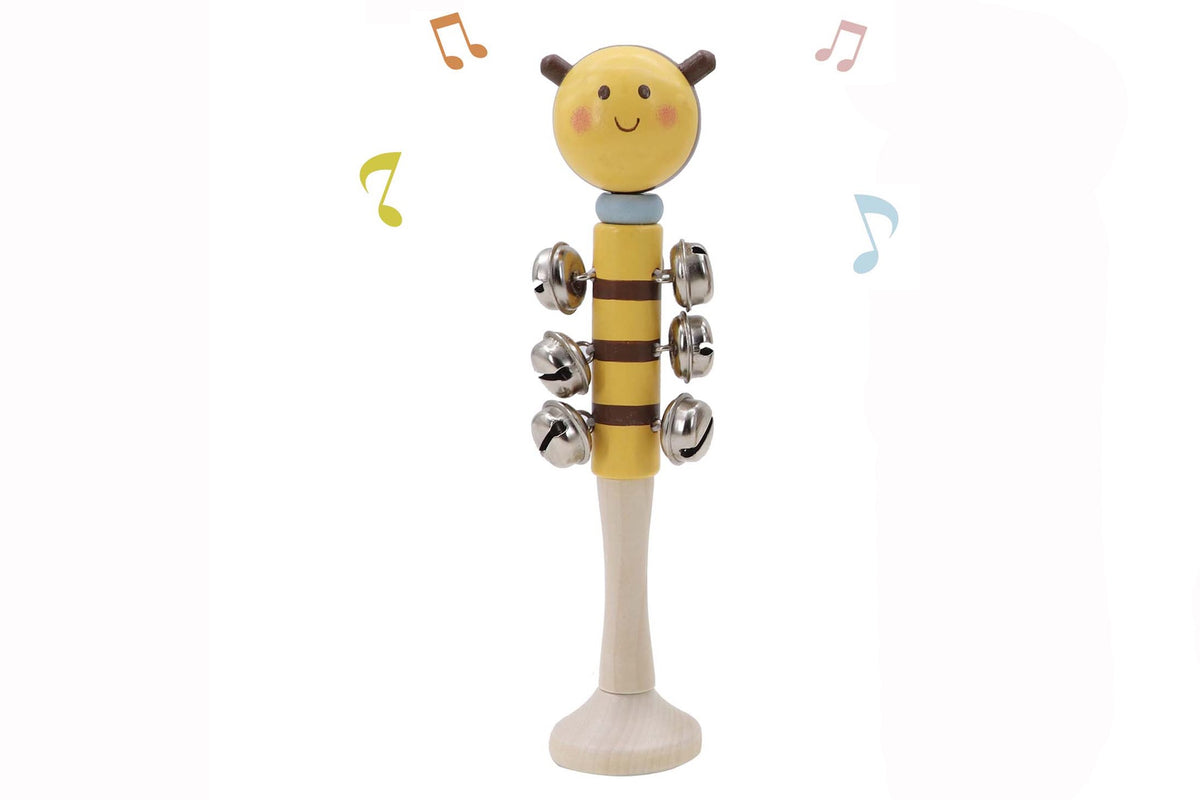 Wooden Bell Stick - Bee