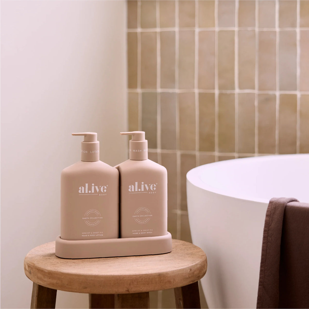 wash &amp; lotion duo - apricot &amp; sweet fig - Al.ive