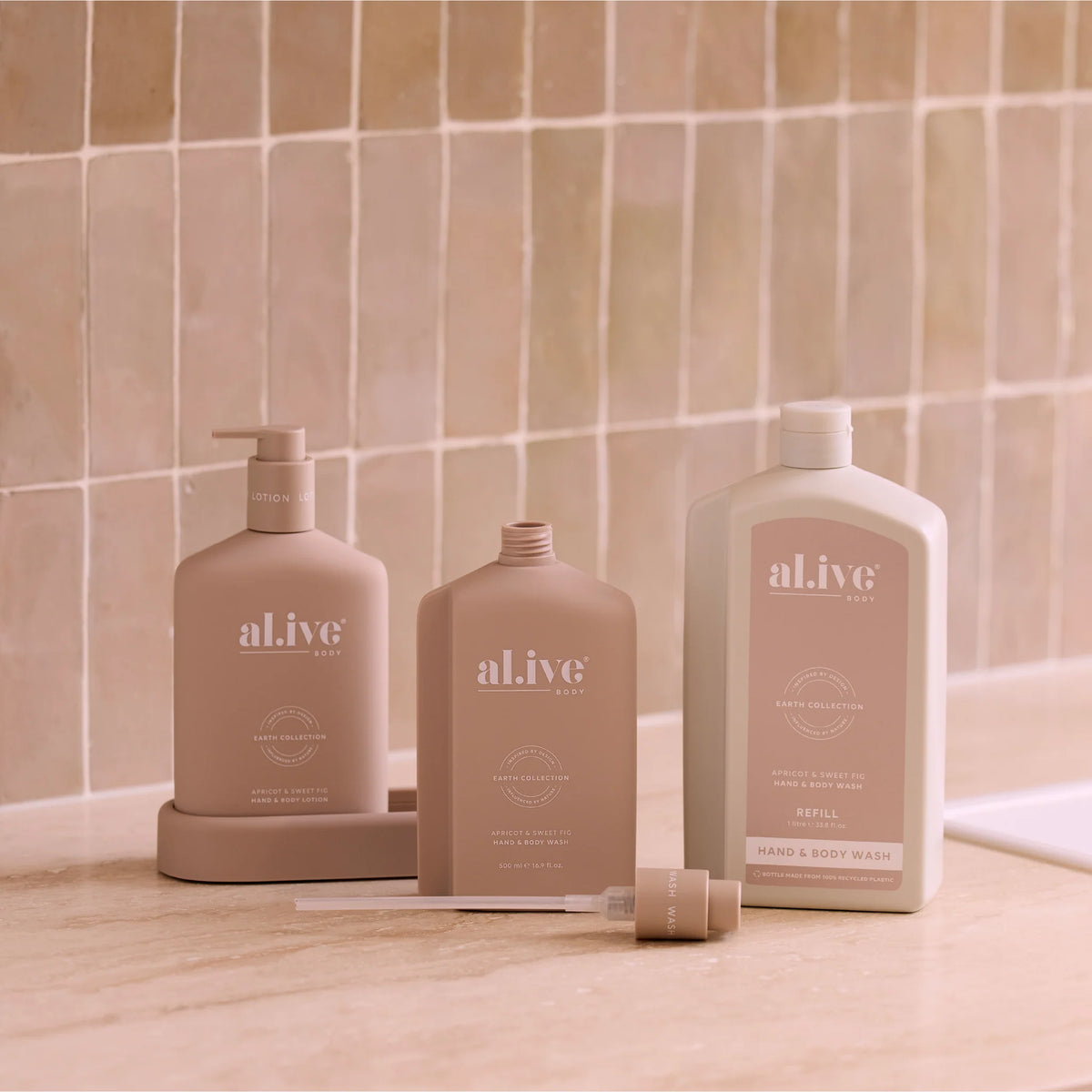 wash &amp; lotion duo - apricot &amp; sweet fig - Al.ive