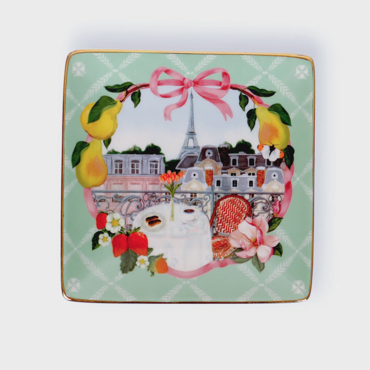 Square Trinket Tray Je t’aime Paris