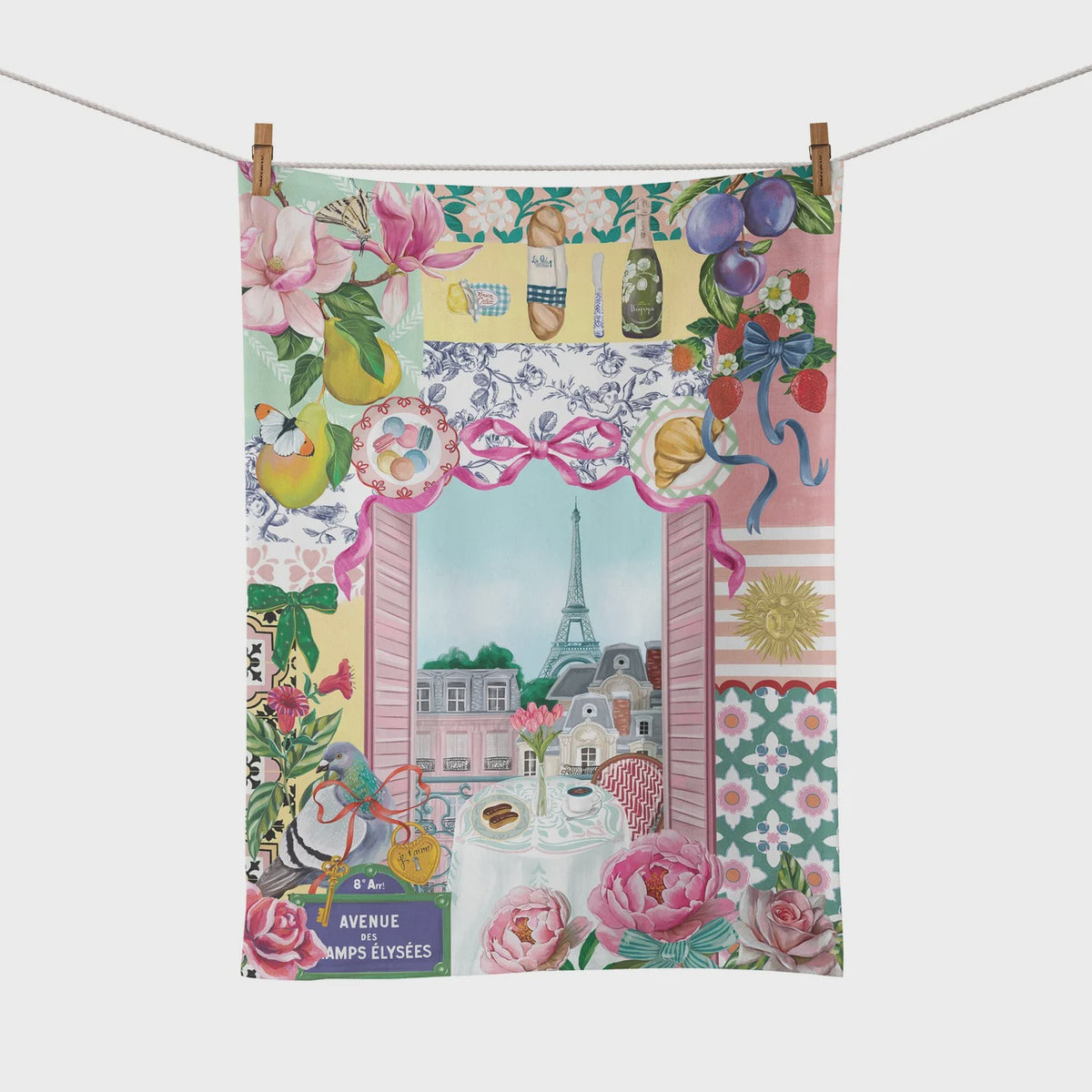 Tea Towel Je t’aime Paris