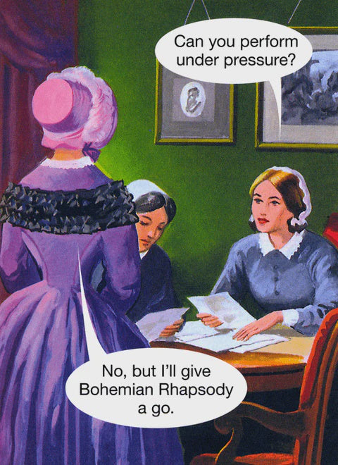Under Pressure - Greeting Card