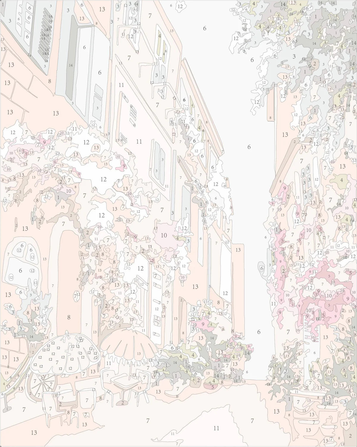 Route des Fleur (Mini) - Paint by Numbers