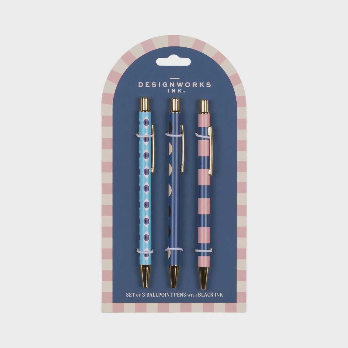 A Dopo Set of Three Pens - Eye, Moon, Stripe