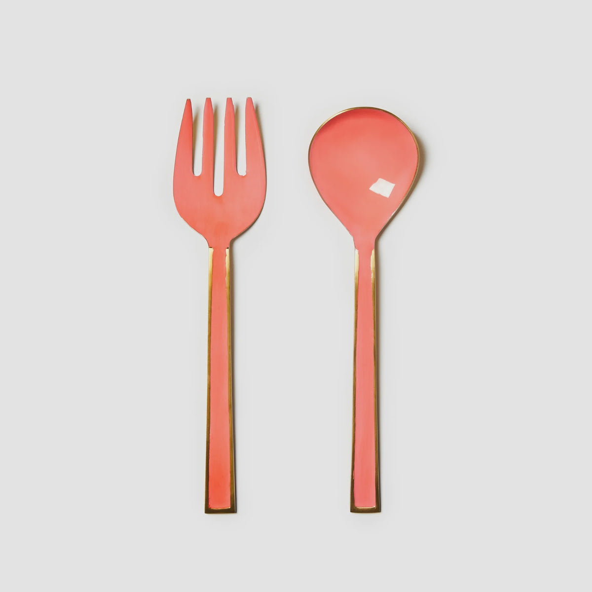Bonnie &amp; Neil - Enamel Candy Pink Salad Servers
