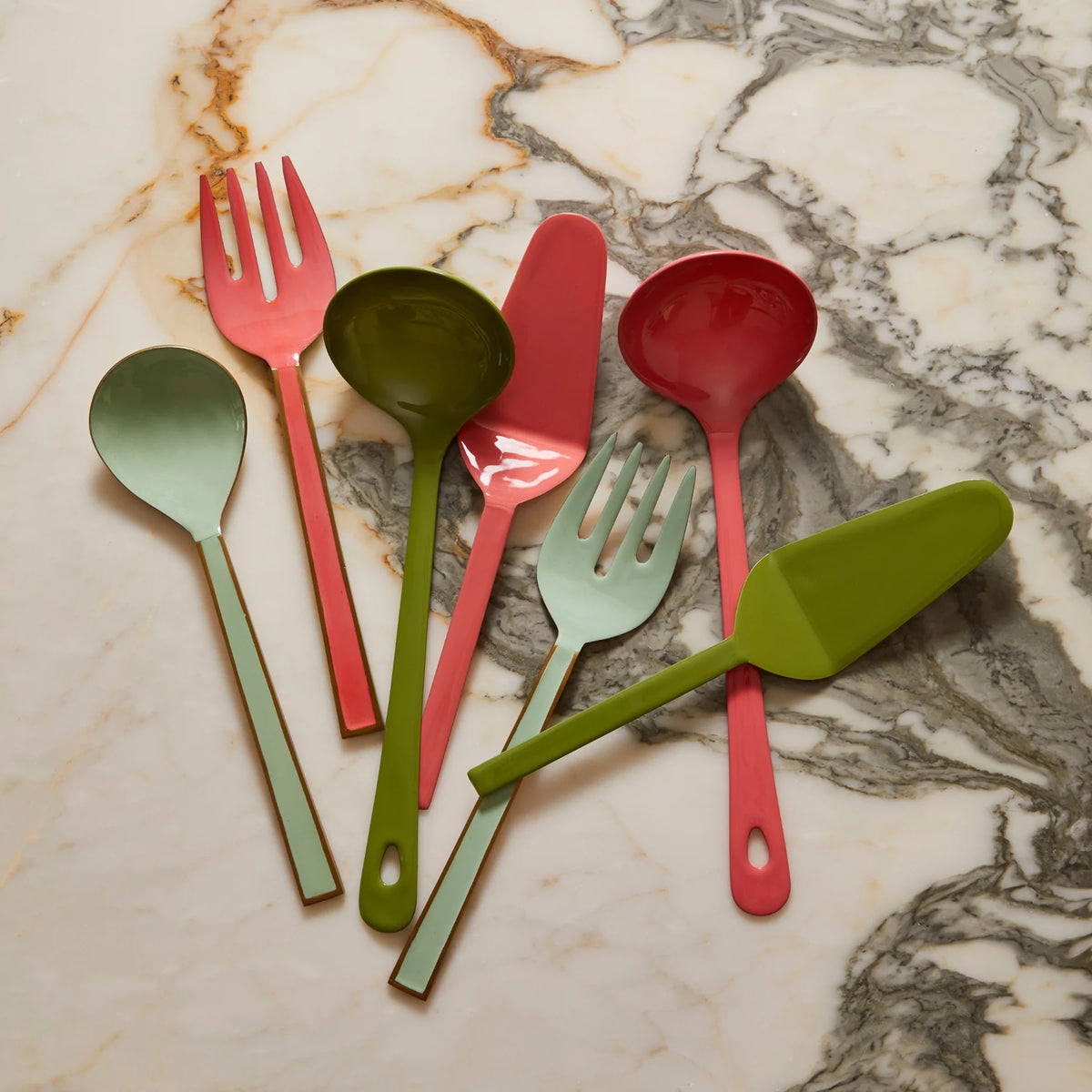 Bonnie &amp; Neil - Enamel Candy Pink Cake Server