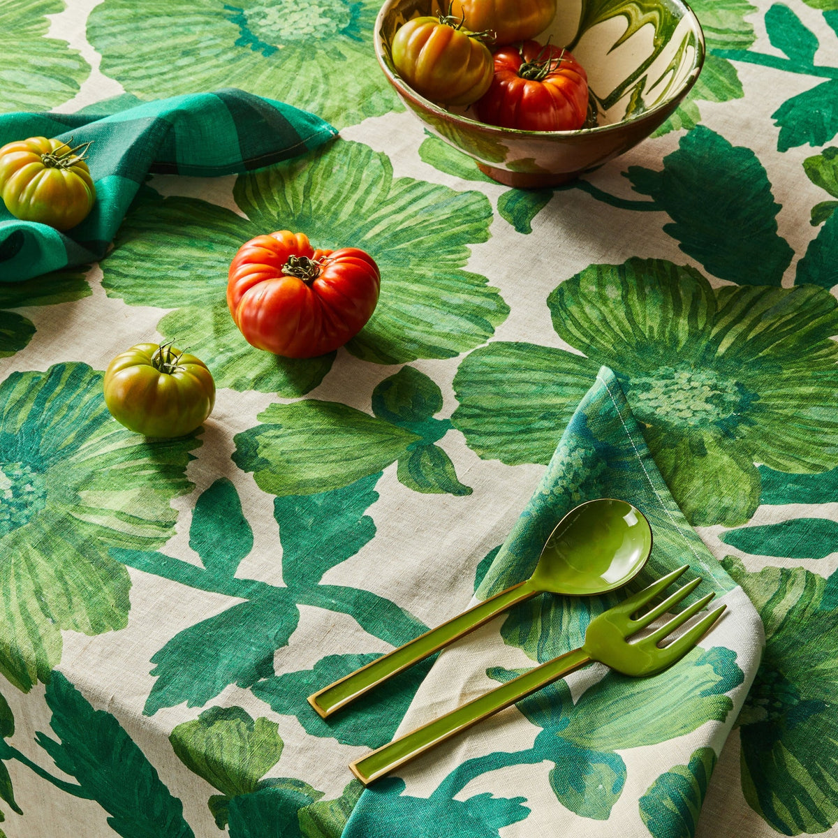 Bonnie &amp; Neil - Enamel Sage Salad Servers