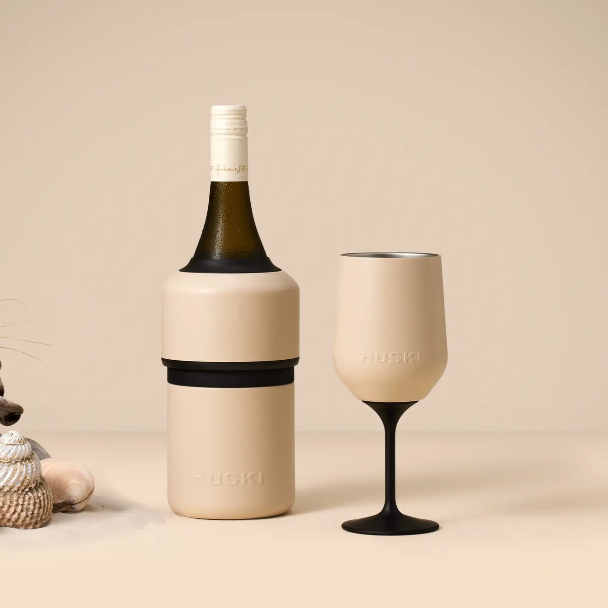 Huski Wine Tumbler - Beige Sand