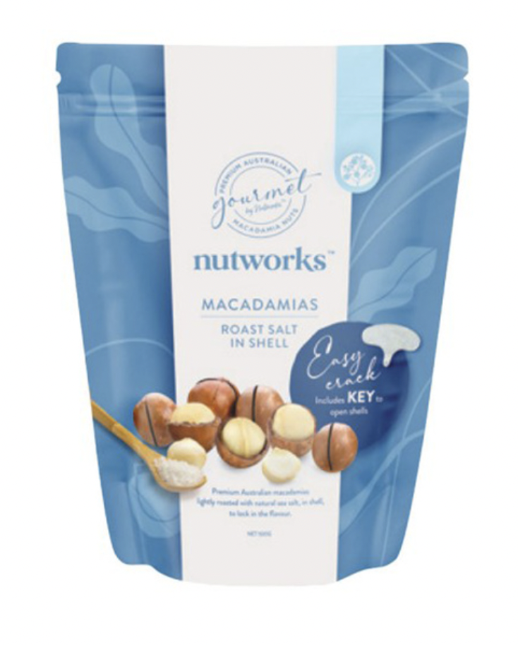 Nutworks Roast Salt Nut in Shell Macadamias