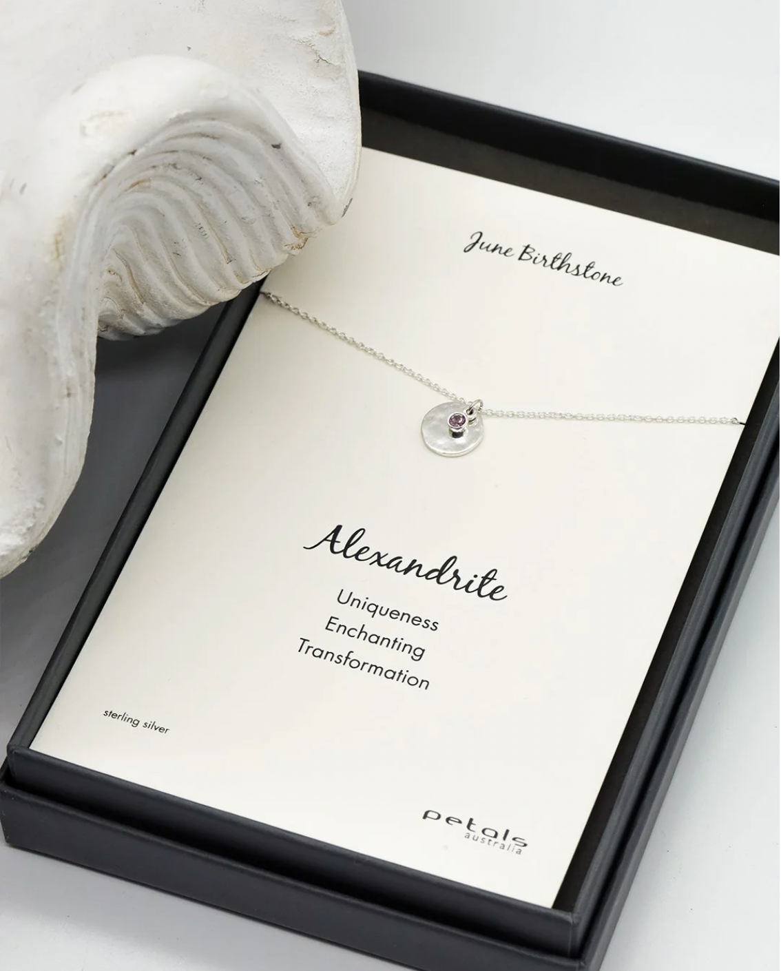 June Alexandrite Birthday Necklace
