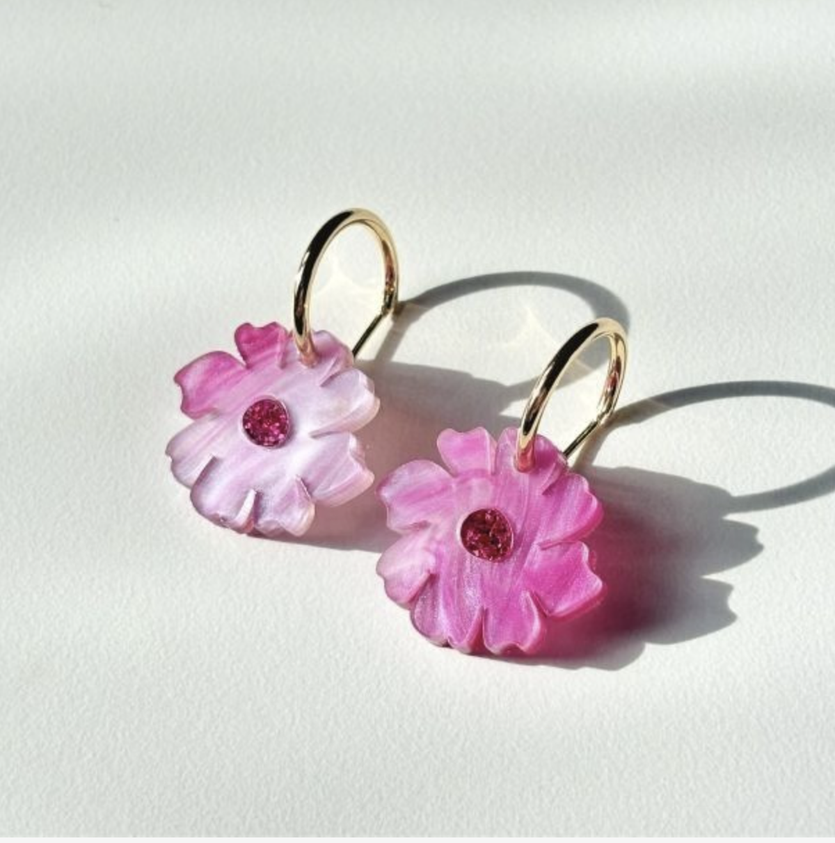 Wildflowers - Magenta Earrings
