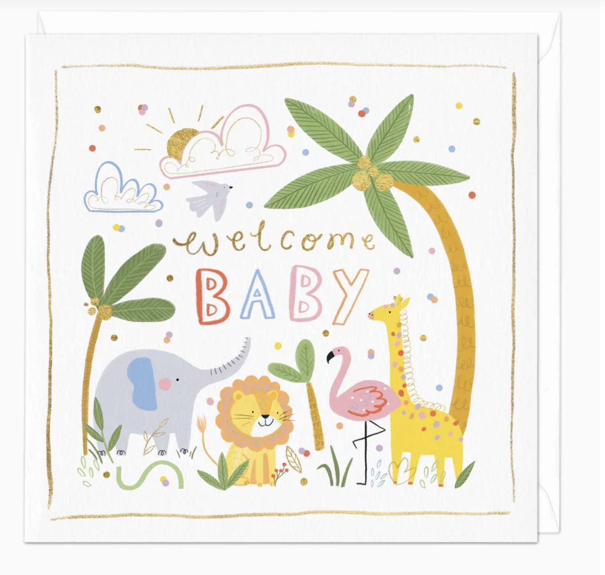 Welcome Baby - Safari Card