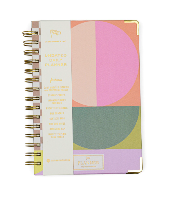 Undated Perpetual Planer - Bold Stripe