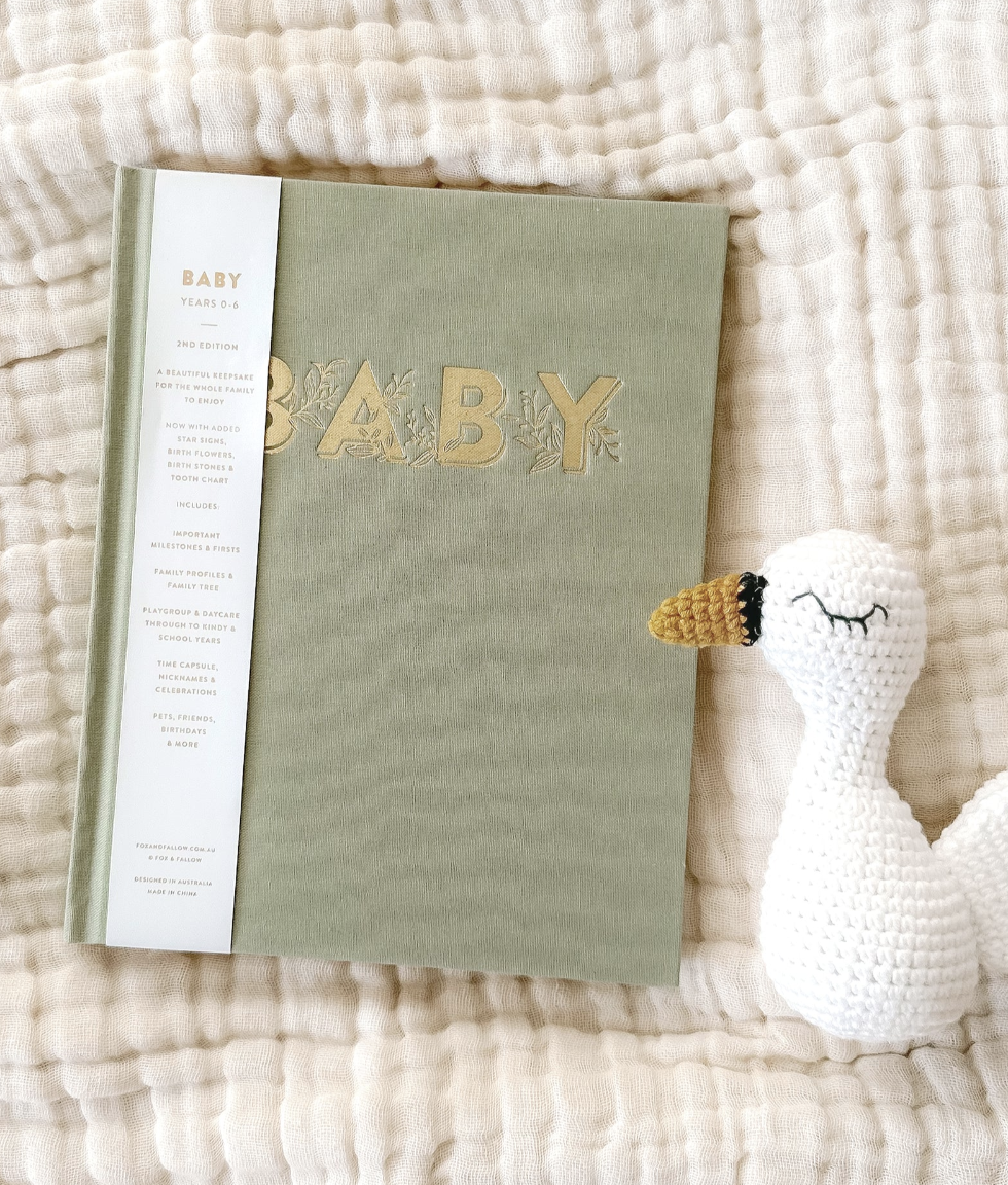 Baby Book - Sage