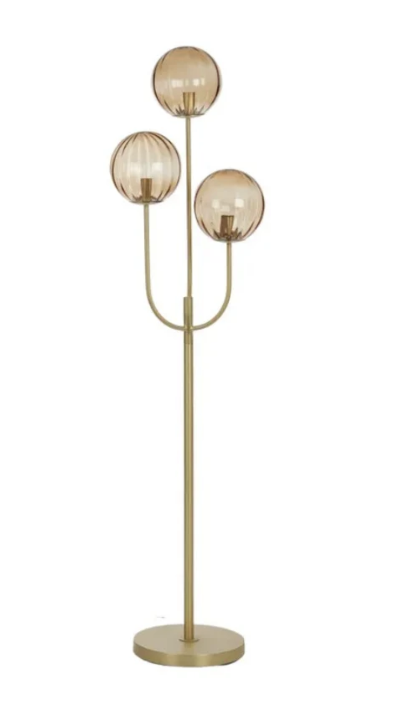 Romola Metal/Glass Floor Lamp