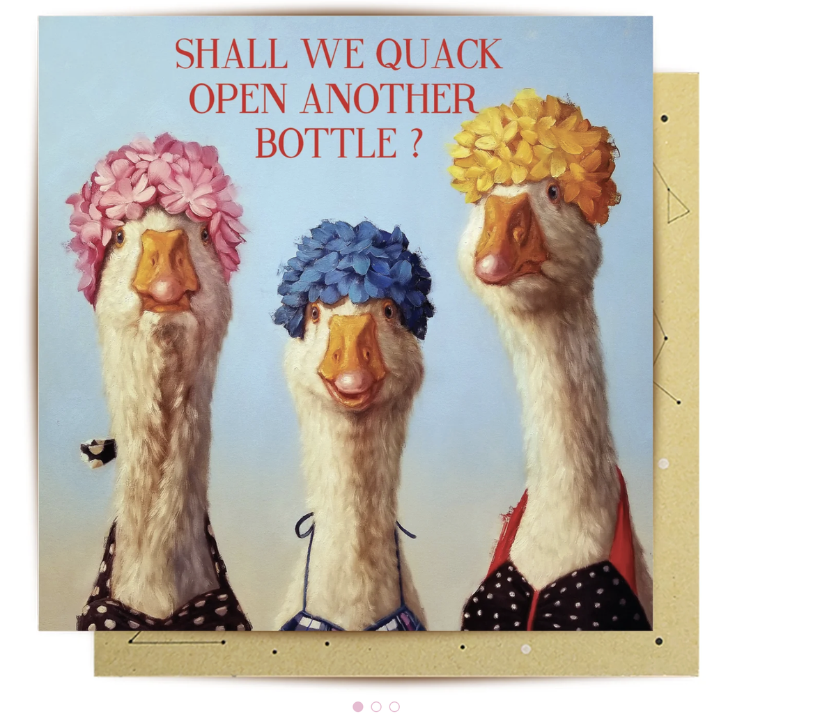 Greeting Card Quack Open A Bottle - Greeting Card