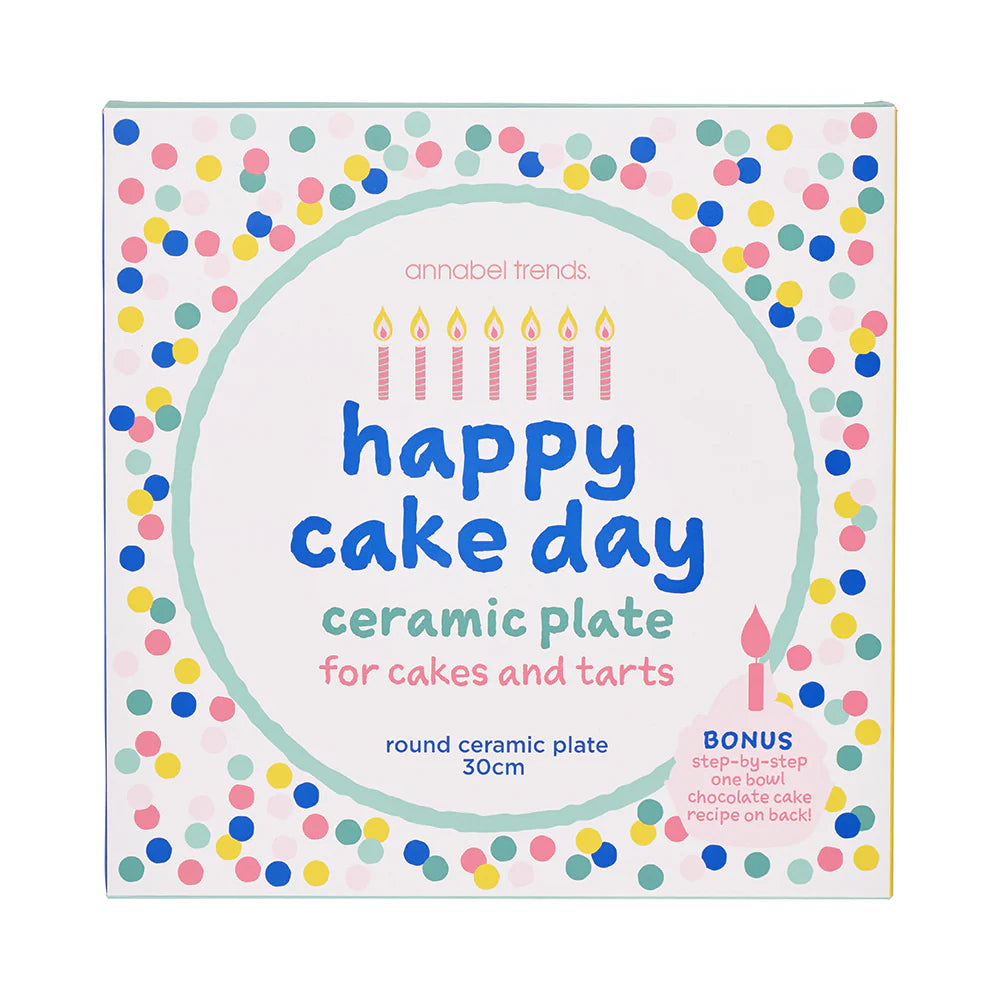 SERVING PLATE - HAPPY CAKE DAY
