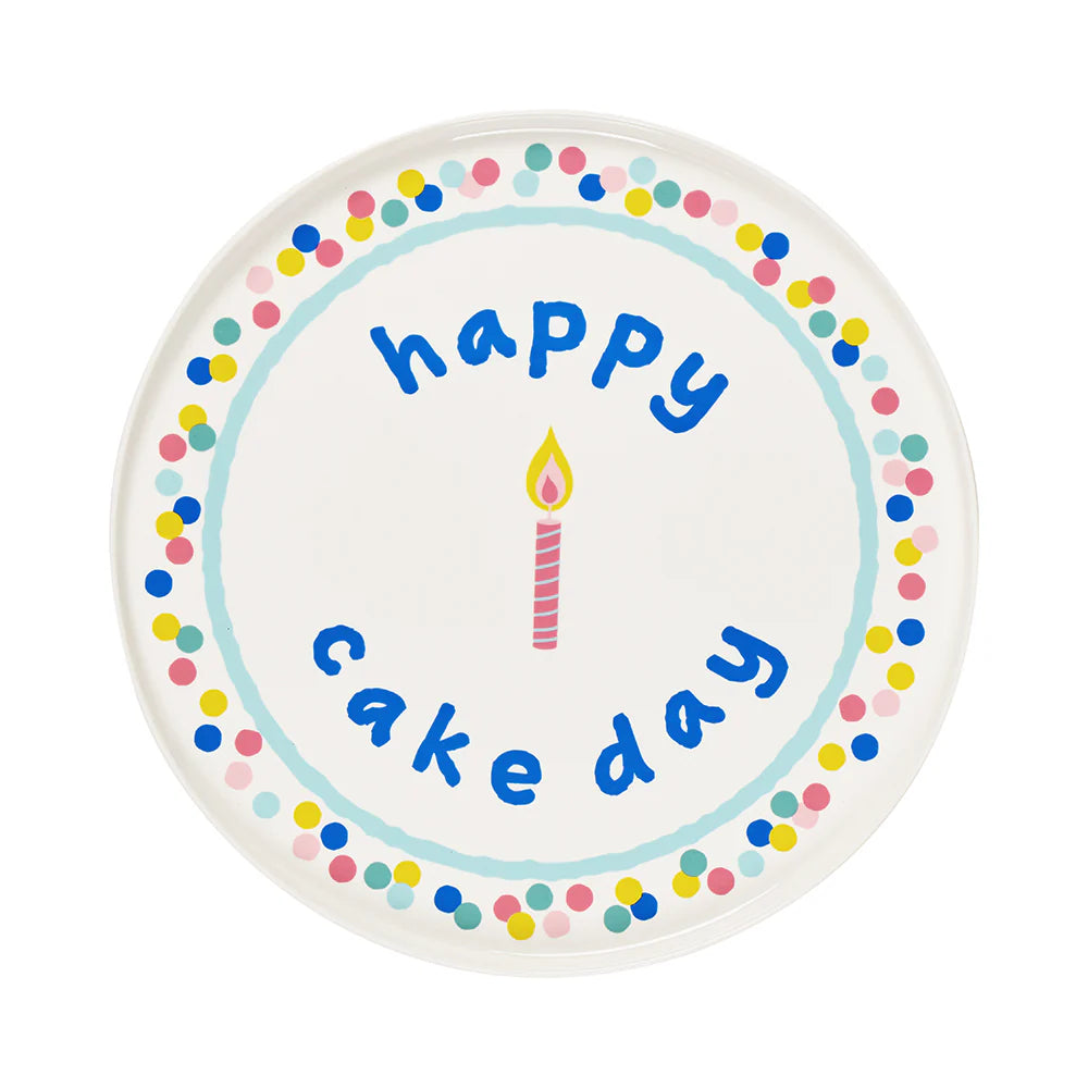 SERVING PLATE - HAPPY CAKE DAY