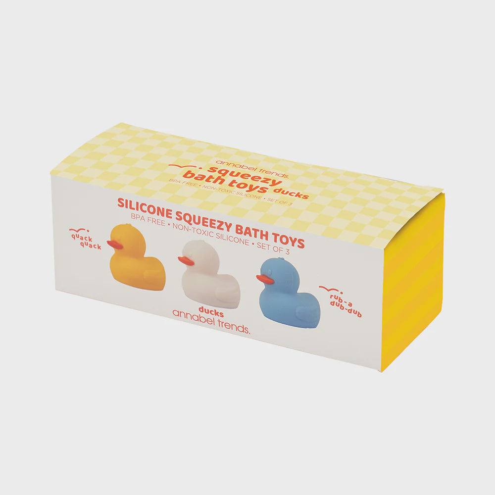 SILICONE SQUEEZY BATH TOYS - DUCK