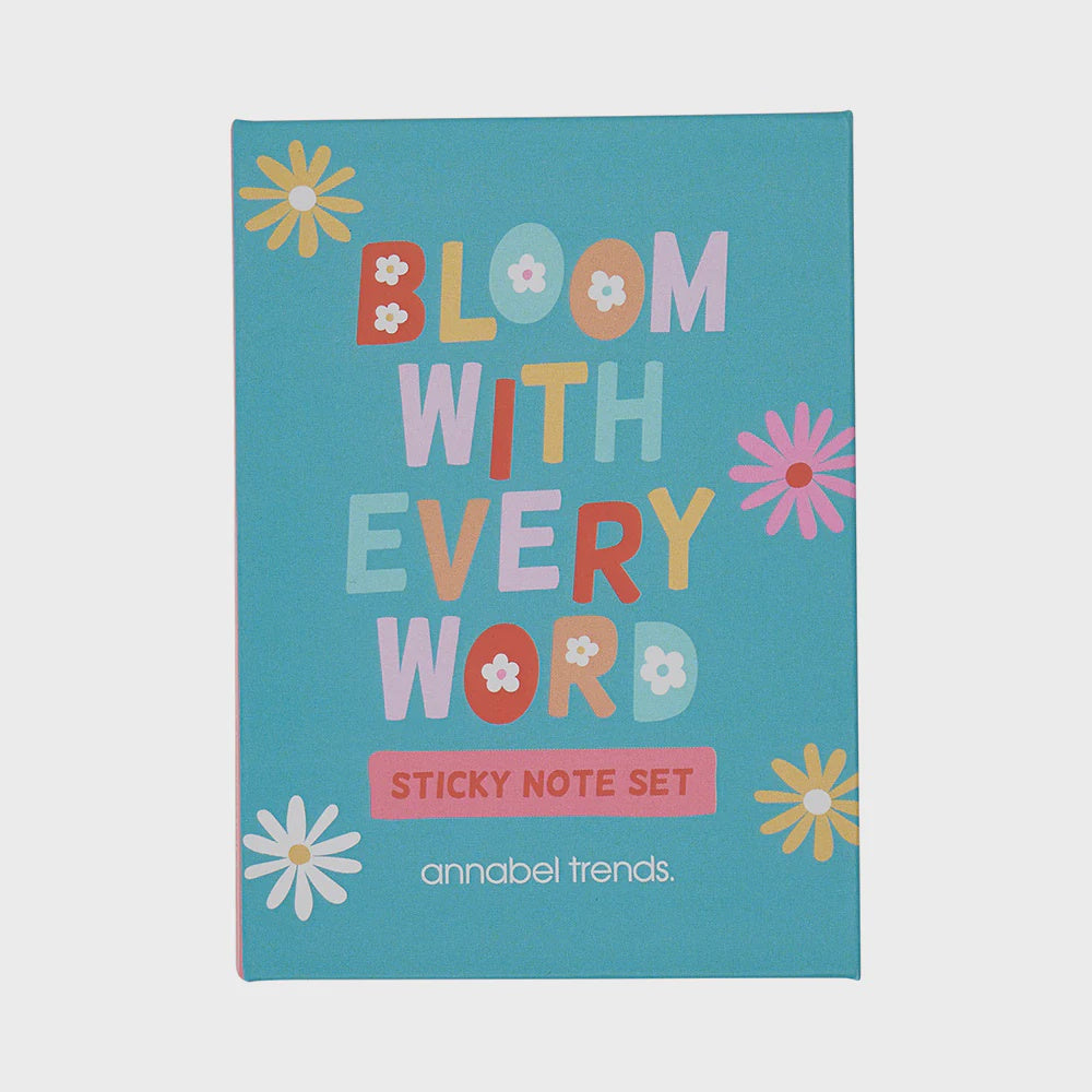 Sticky Note Set - Bloom with Every Word