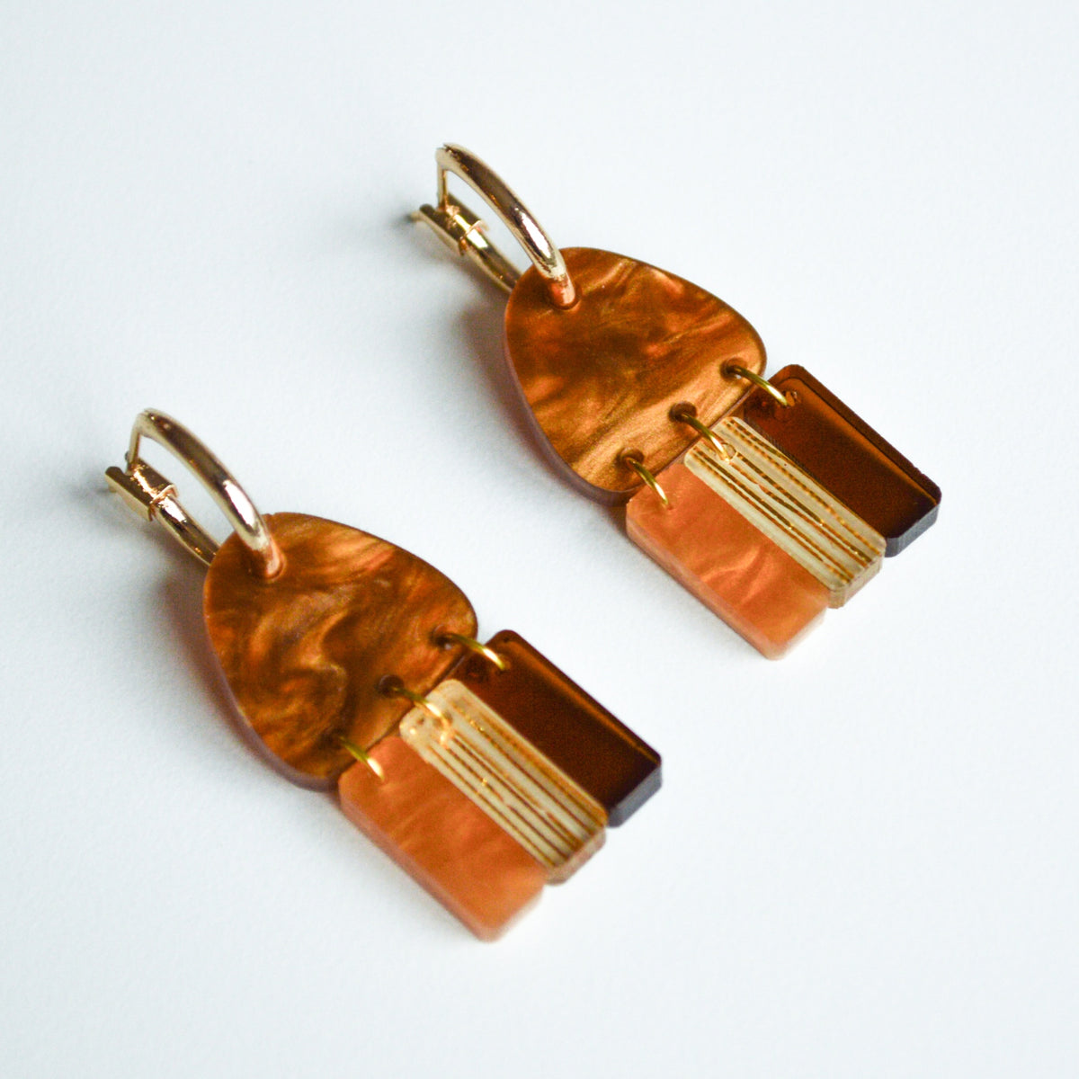 Sunset - Amber Earrings
