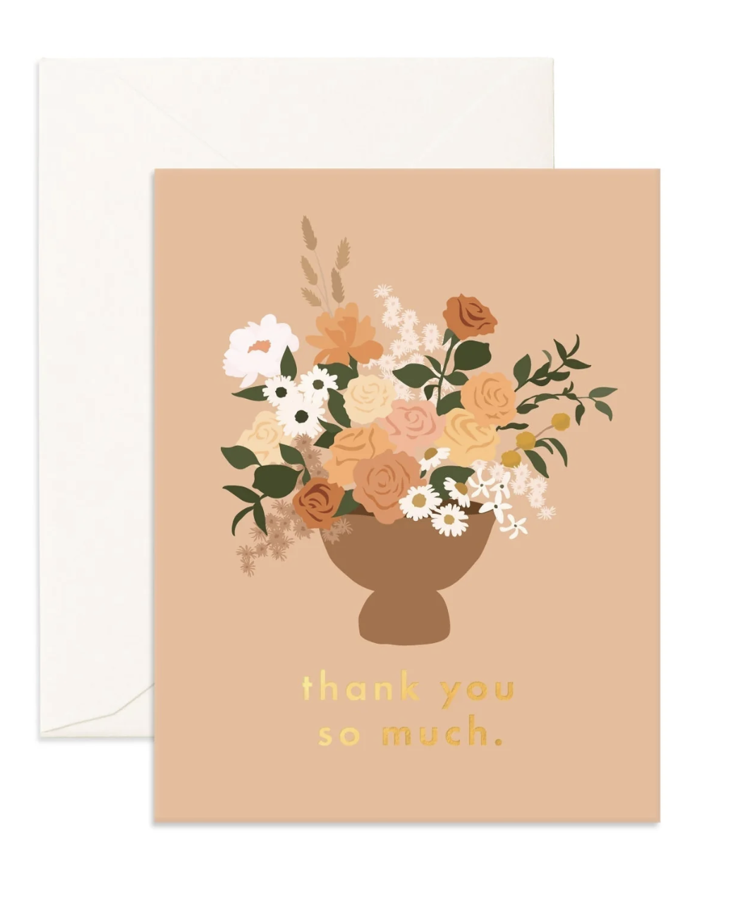 Thank You So Much - Greeting Card Flower