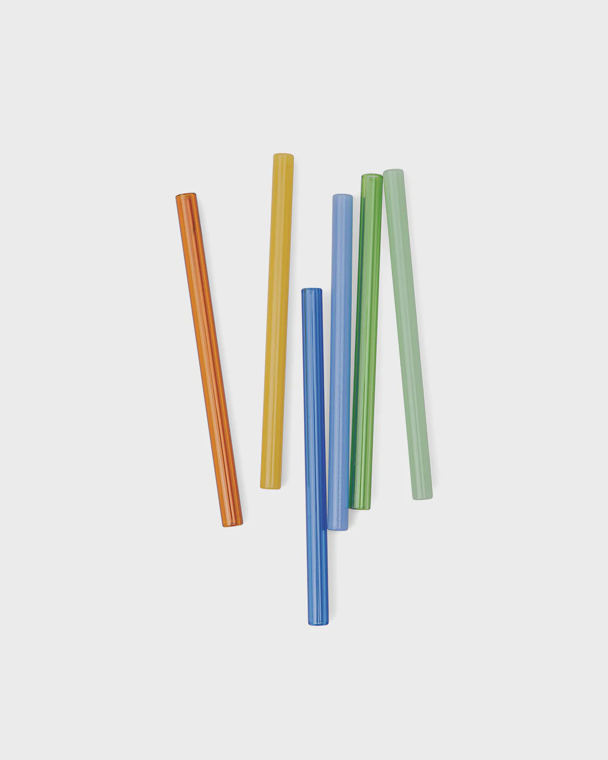 Mix Coloured Glass Straws