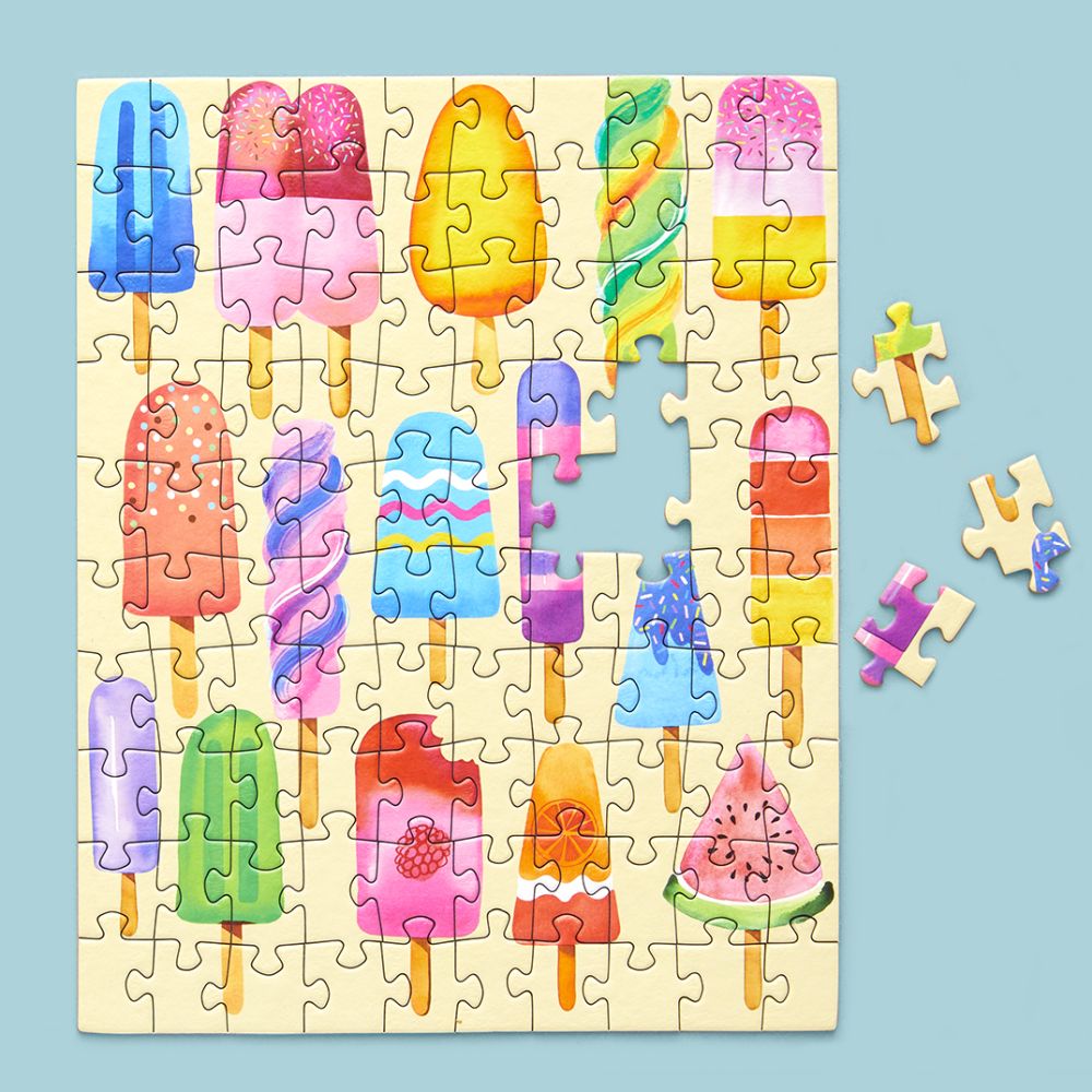 Popsicle Party Puzzle - Snax Size Jigsaw 100pce