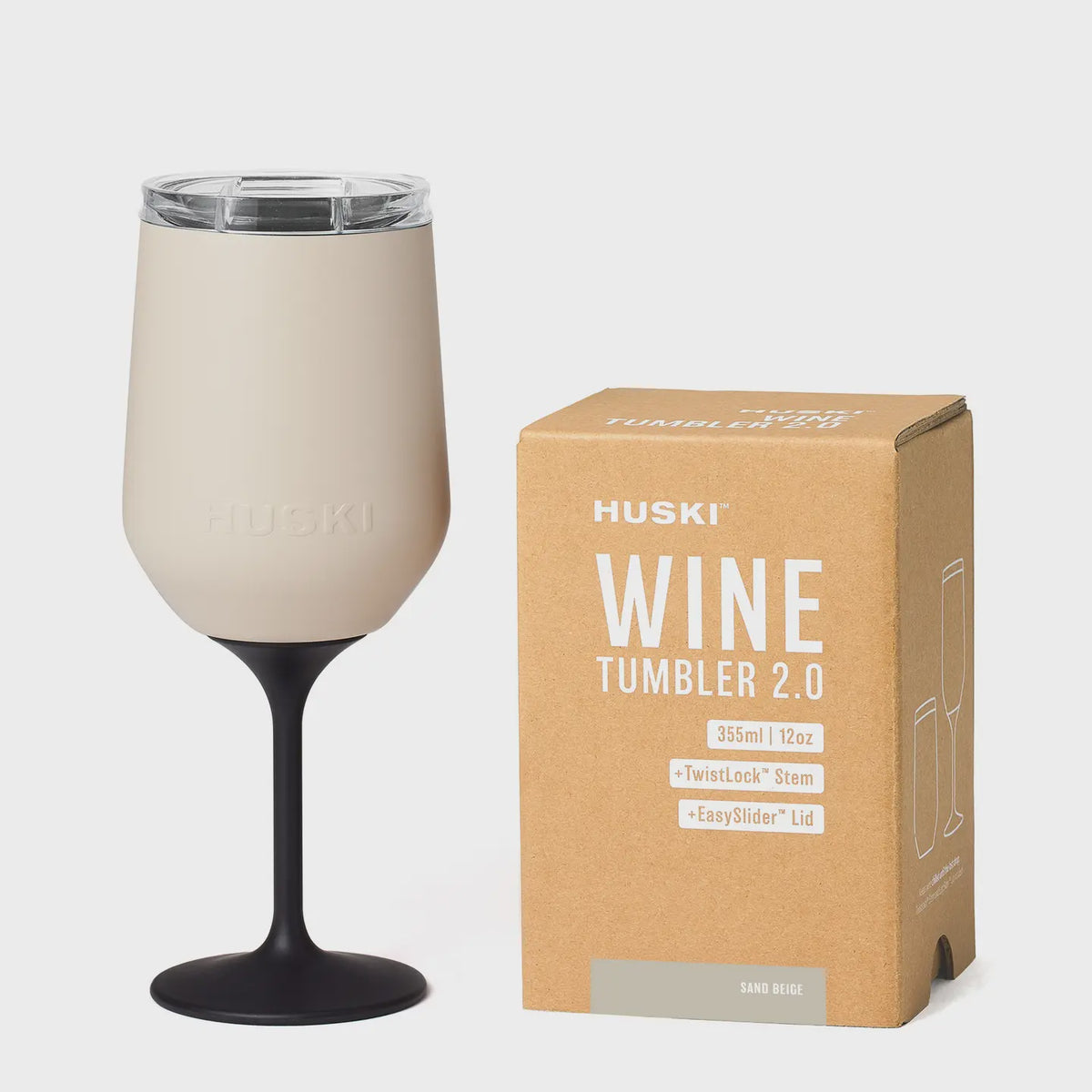 Huski Wine Tumbler - Beige Sand
