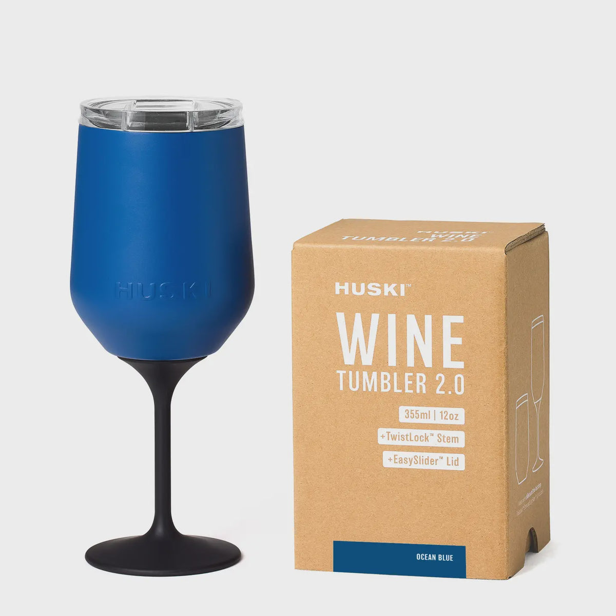 Huski Wine Tumbler - Ocean Blue