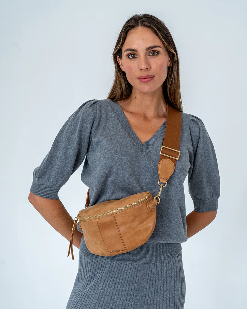 Zara Sling Bag - Vintage Tan