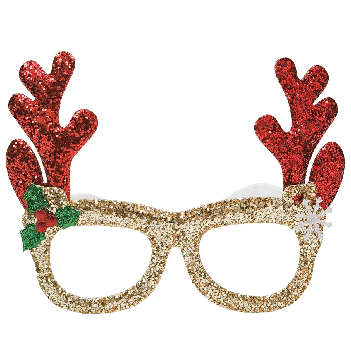 Antler Glasses Red &amp; Gold