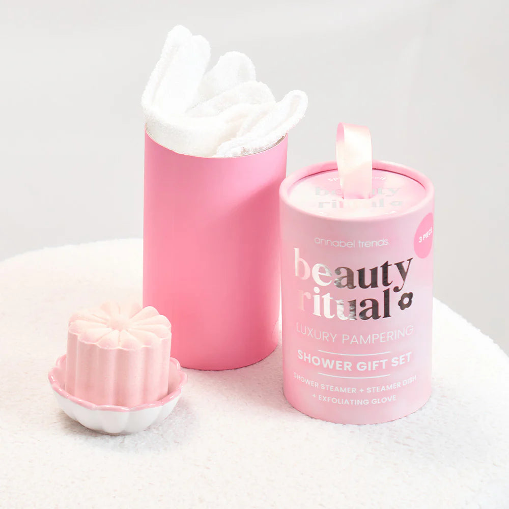 BEAUTY RITUAL SHOWER GIFT SET - DUSTY PINK