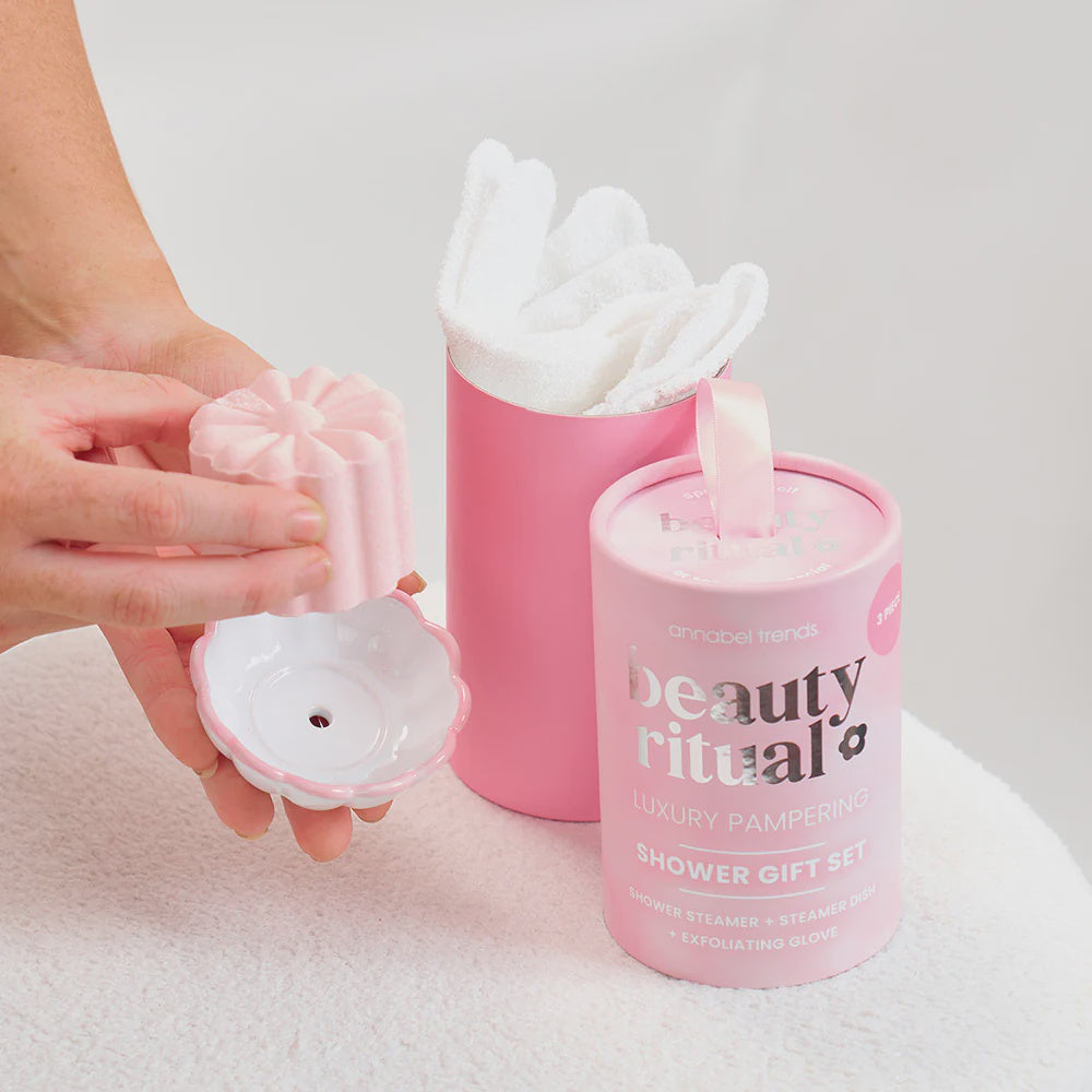 BEAUTY RITUAL SHOWER GIFT SET - DUSTY PINK