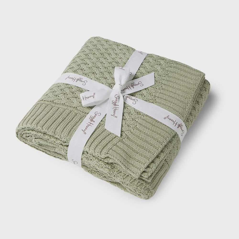 Diamond Knit Baby Blanket - Dewkist