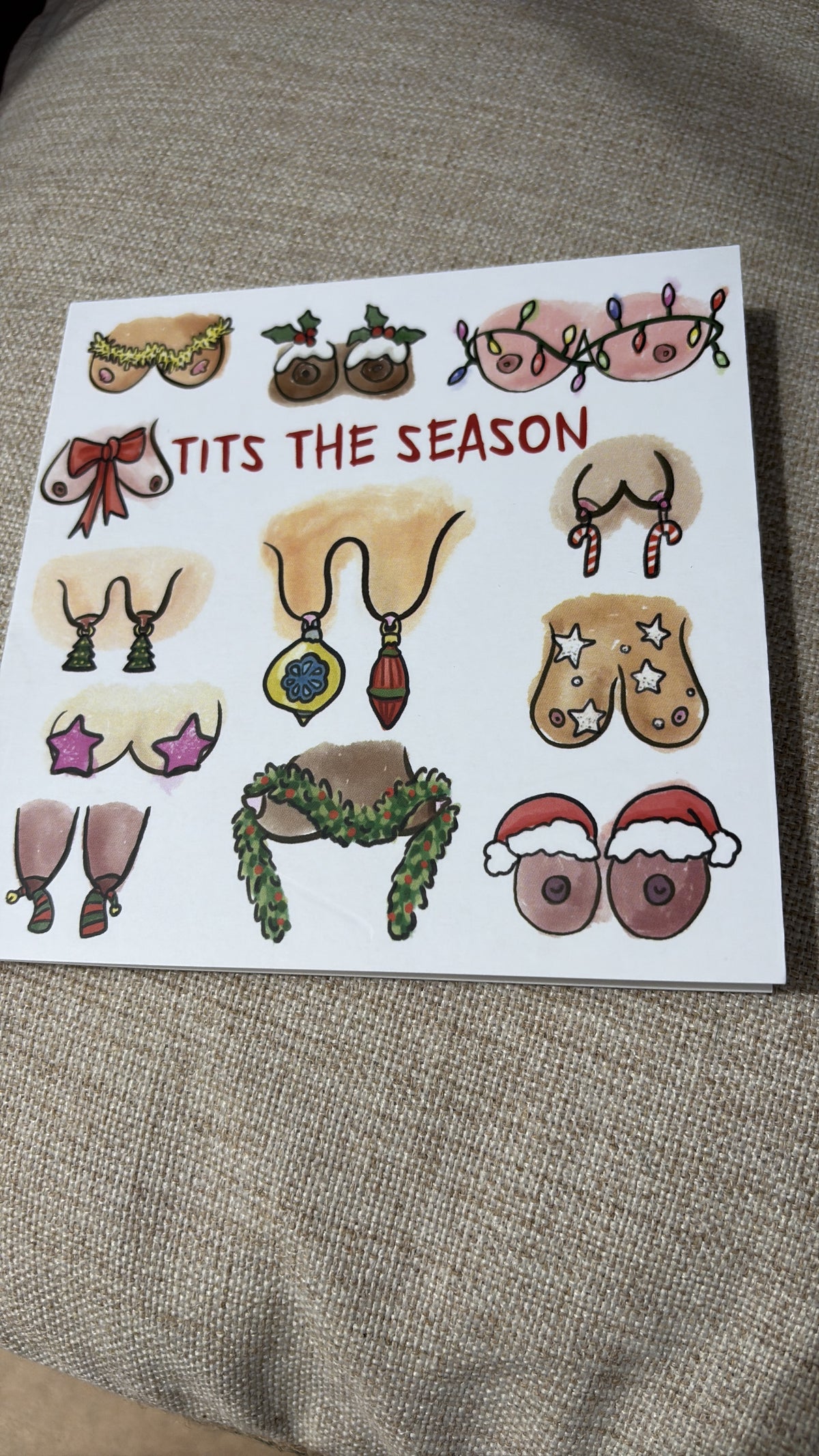 Tits the season… greeting card