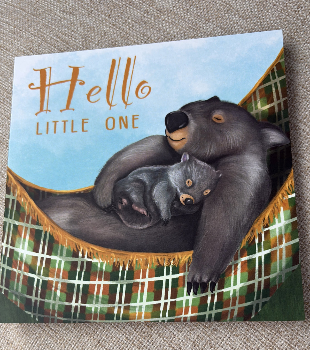Hello Little One Wombats Greeting Card