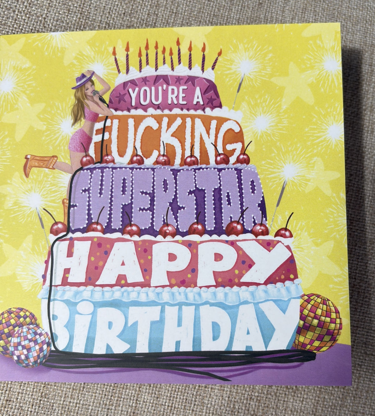 Superstar Birthday greeting card