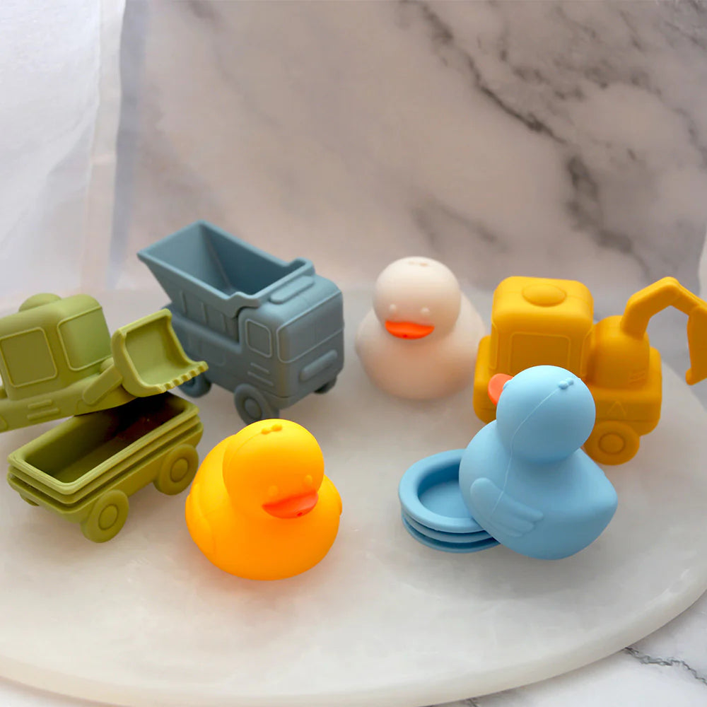 SILICONE SQUEEZY BATH TOYS - DUCK