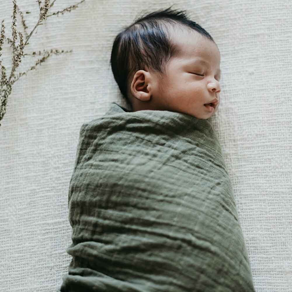 Olive Organic Muslin