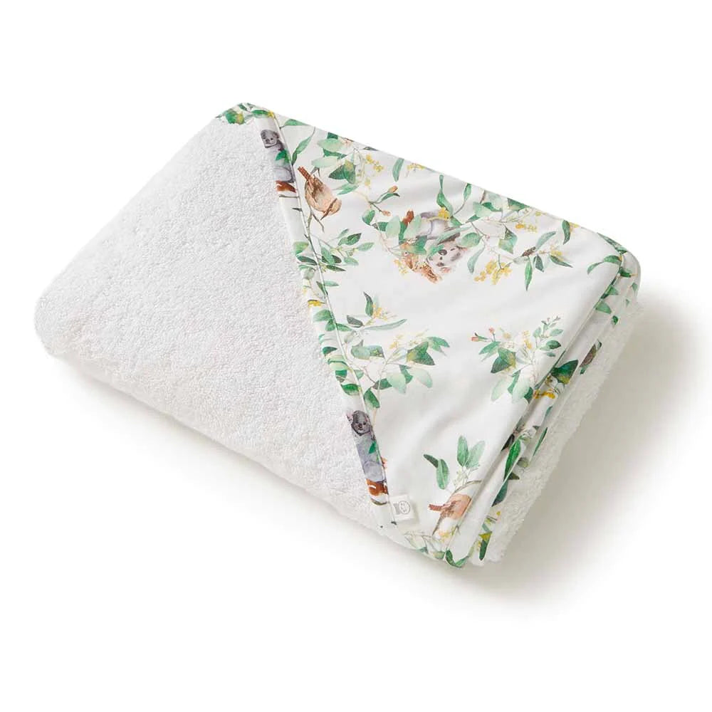 Organic Hooded Towel-Eucalypt