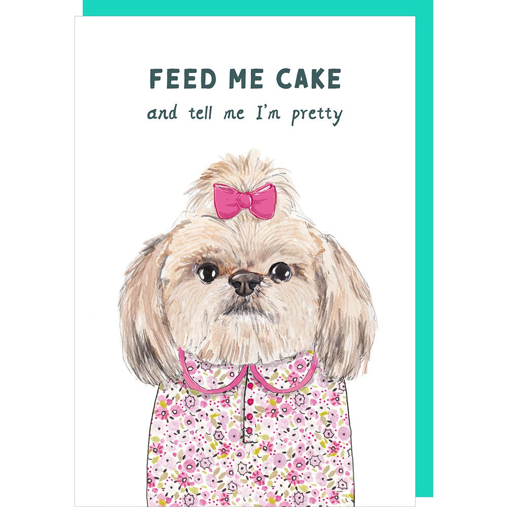 Feed me Cake - Greeting Card