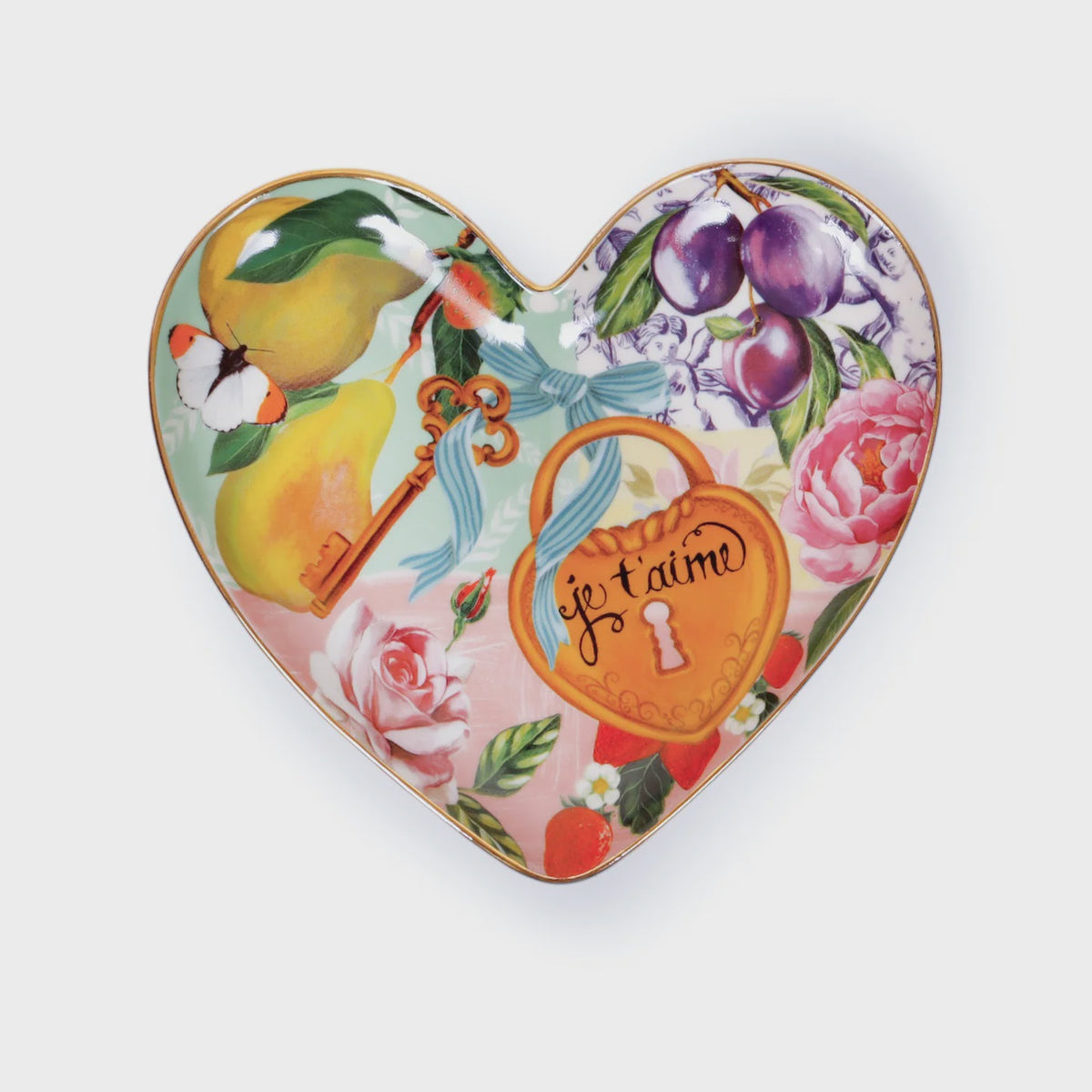 Heart Shape Trinket Tray Je t’aime Paris