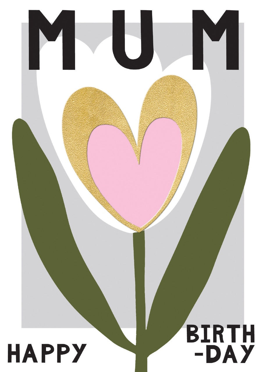 Mum - Happy Birthday Greeting Card