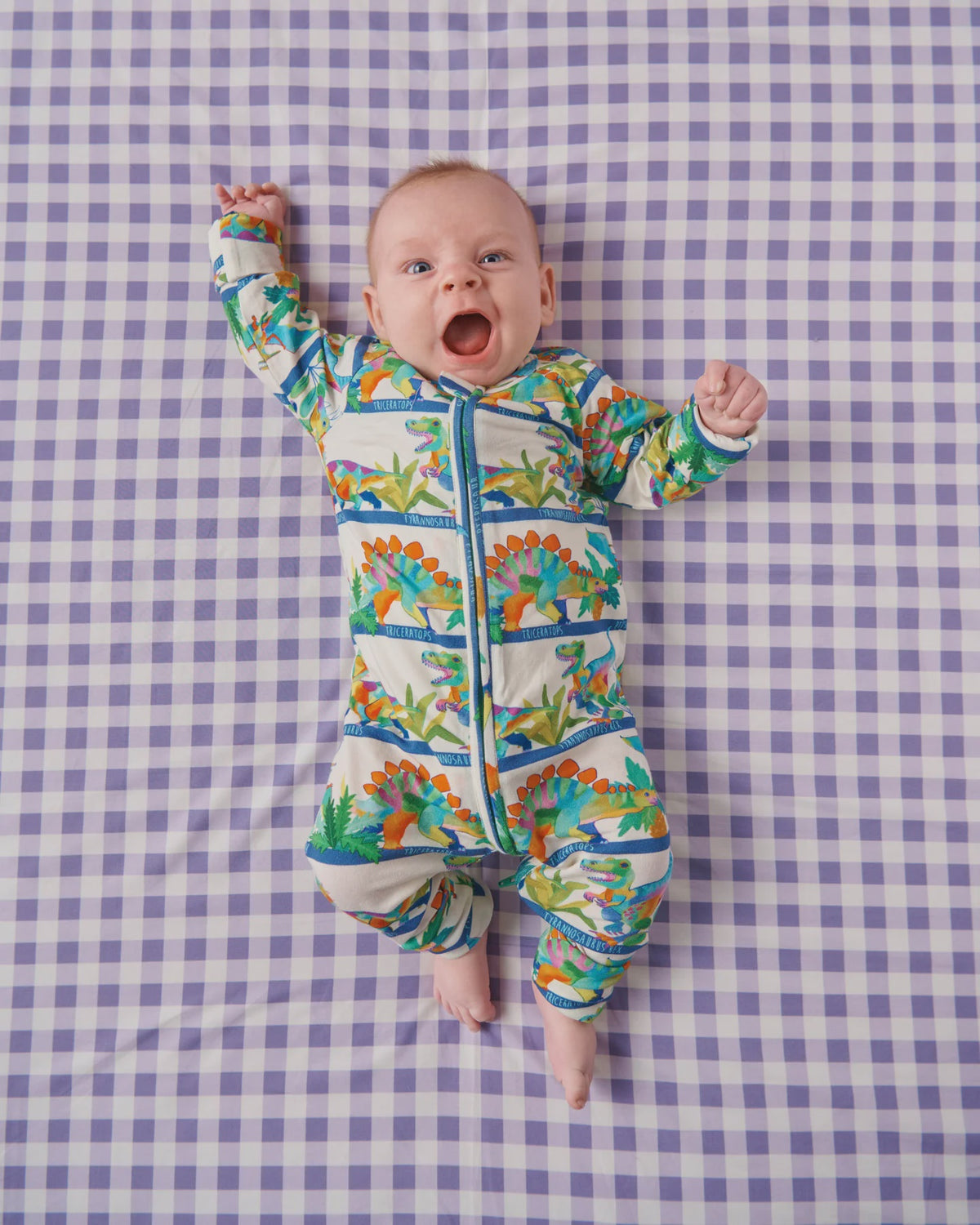 Dino Safari Organic Long Sleeve Romper