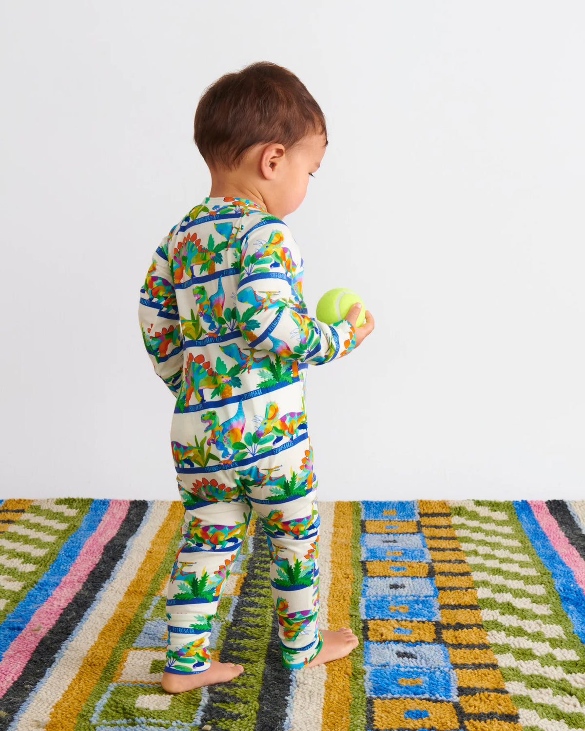 Dino Safari Organic Long Sleeve Romper