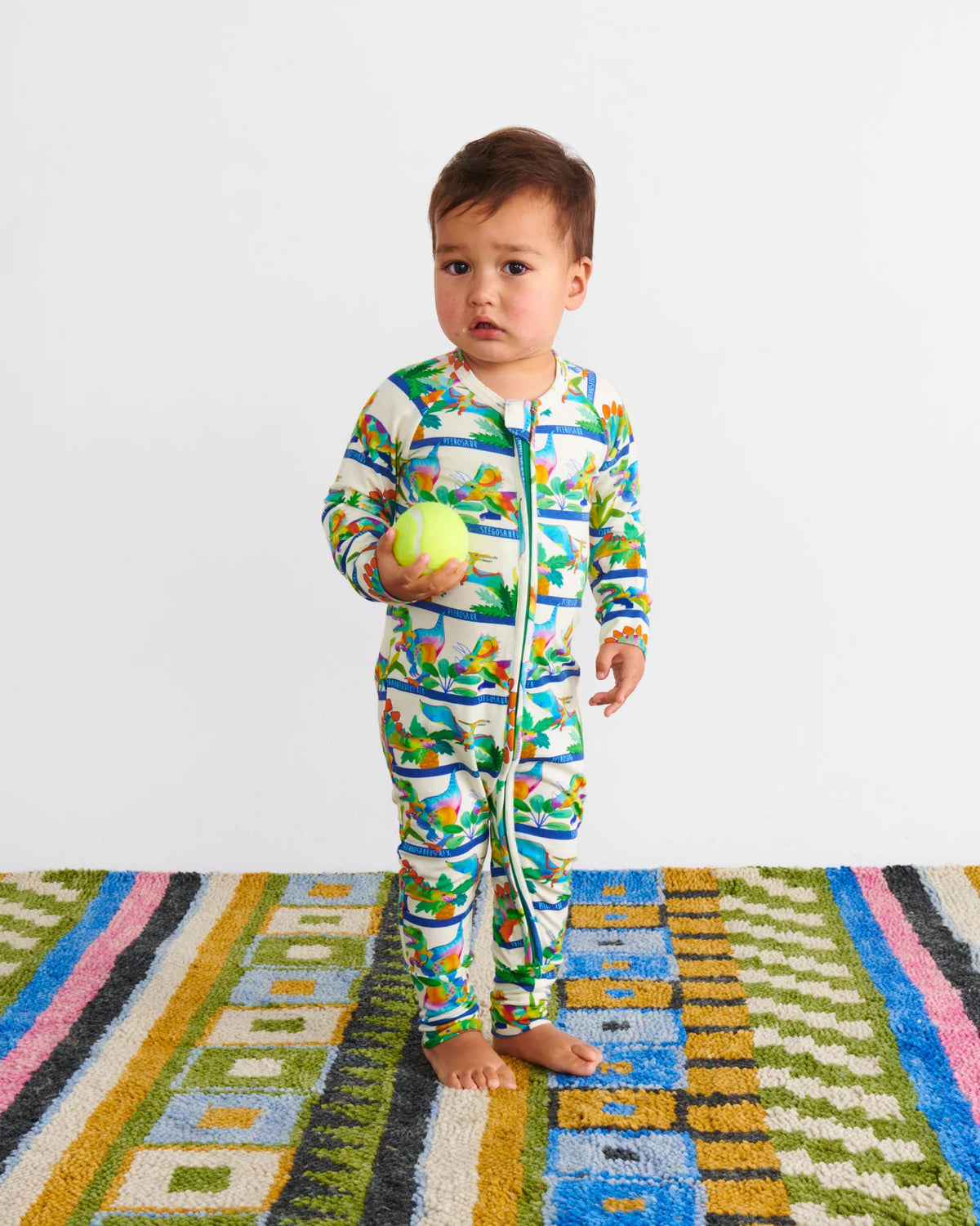 Dino Safari Organic Long Sleeve Romper