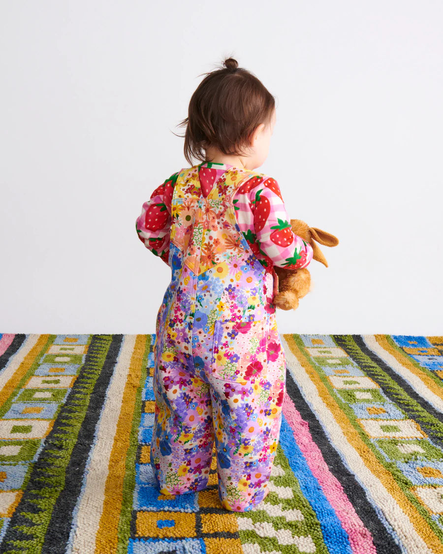 Posie Lane Organic Cotton Quilted Fleece Overalls